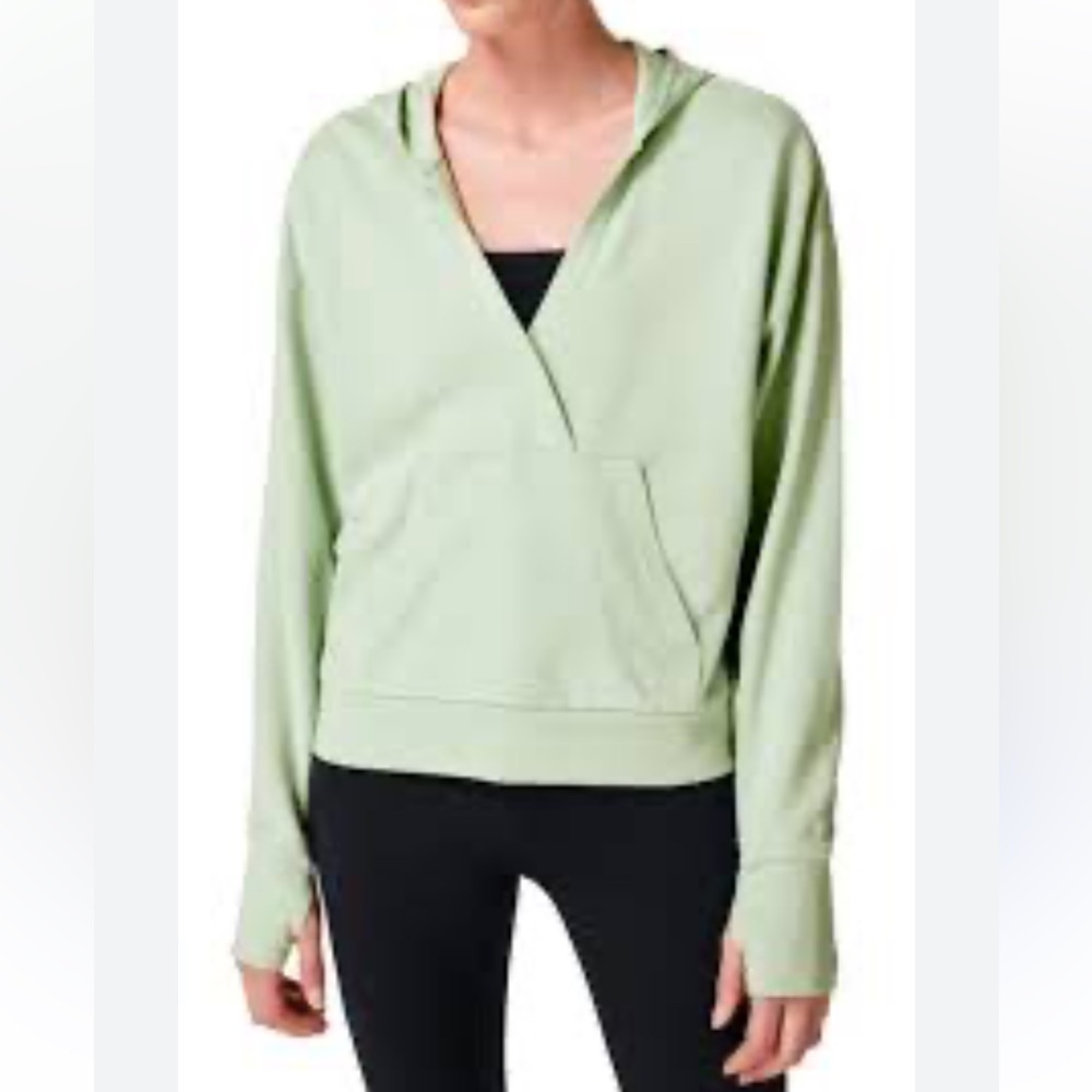 Sweaty Betty After Class Relaxed Hoodie in Salix Green